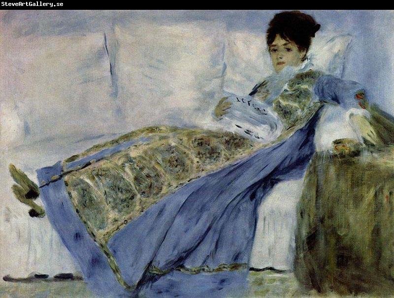 Pierre-Auguste Renoir Madame Monet auf dem Divan
